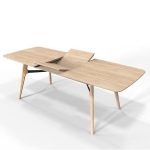 Extended Dining Table Flow 180(+60)cm Extended Dining Table