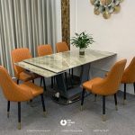 Bộ bàn ăn BAKDCC817S màu cam