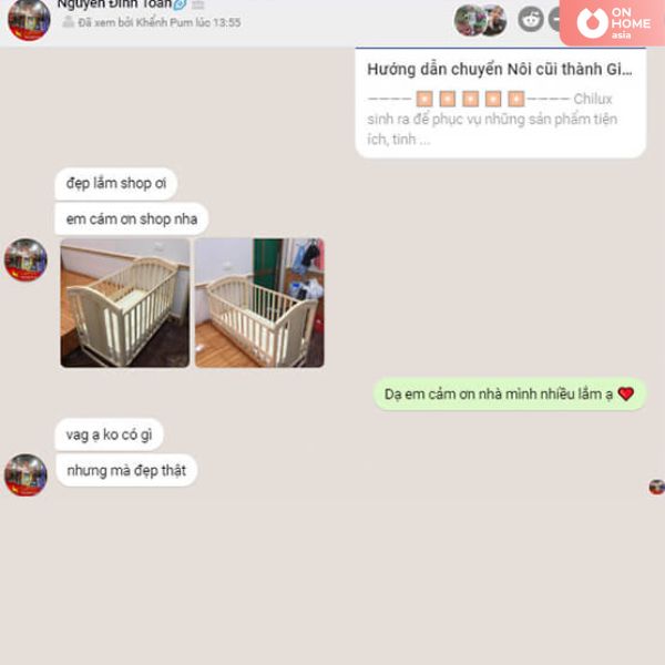 Nôi cũi em bé 6 chế độ Peace