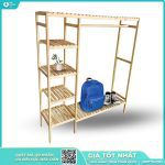 Kệ Treo Áo [GD2] Nhiều Ngăn Gỗ Thông Tự Nhiên Cao Cấp